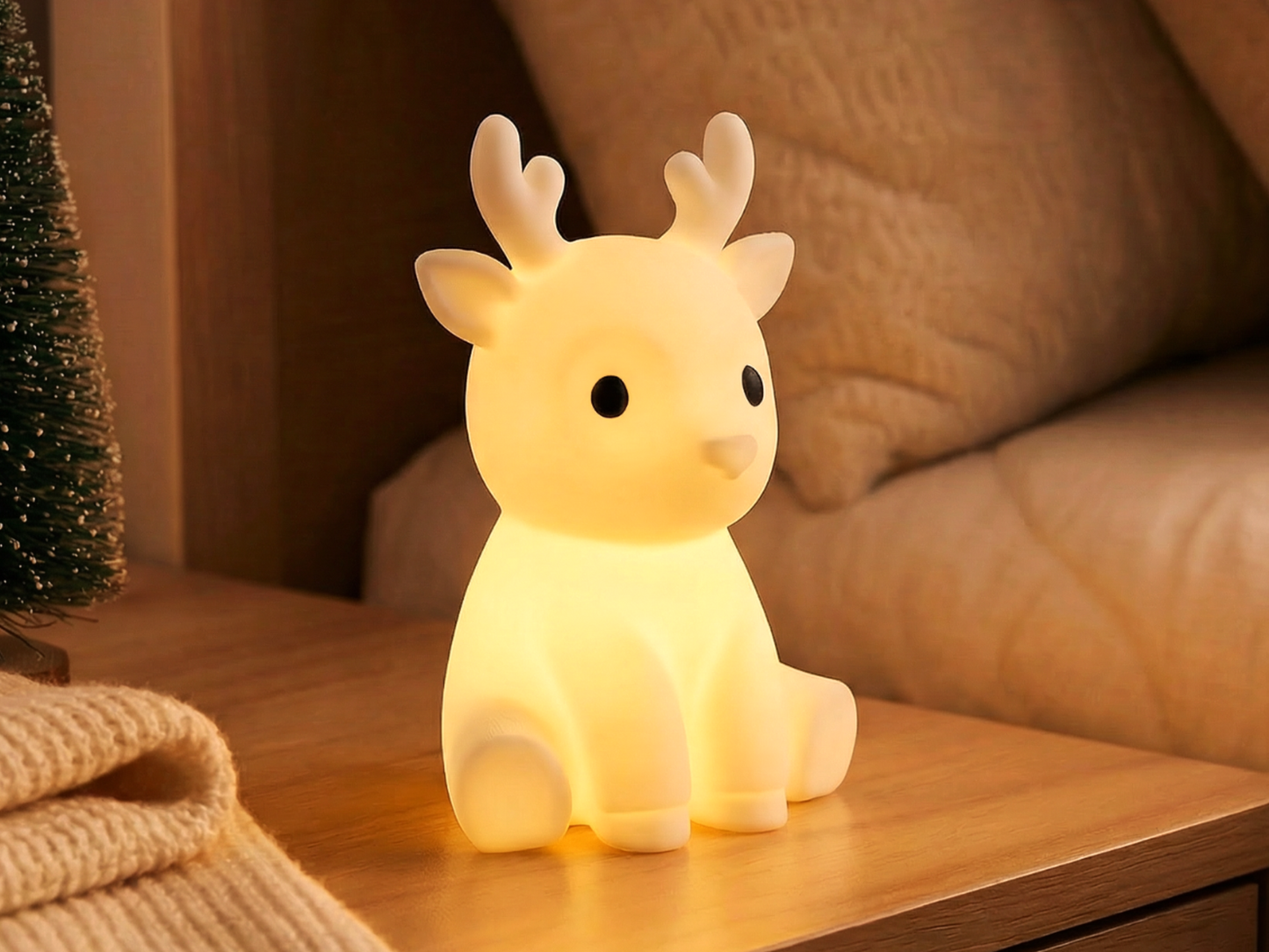 Cute Reindeer Lamp – Soft Glow Night Light for Kids’ Rooms